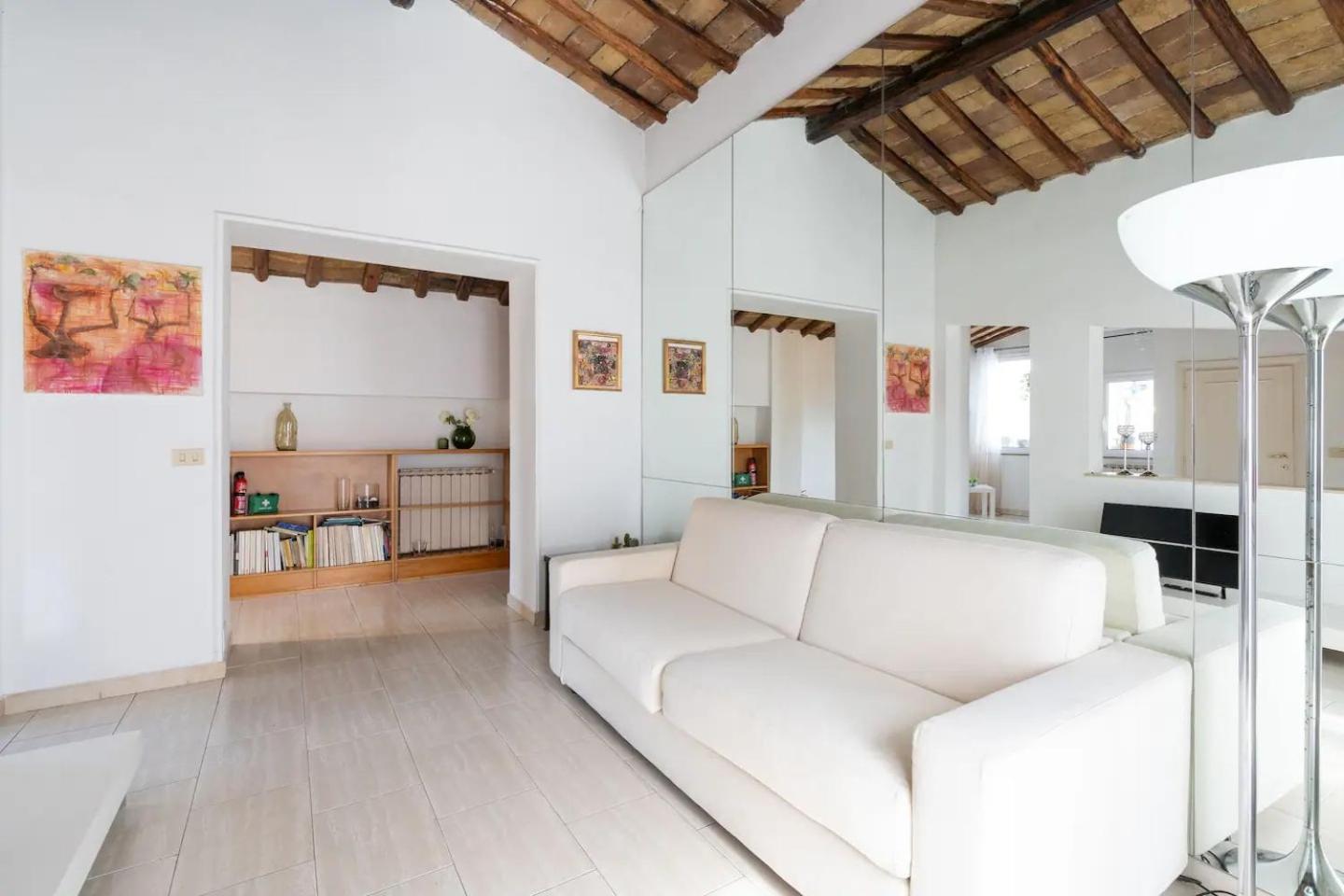 15 Min From Piazza Venezia Skyline Sanctuary In Trastevere Roma Exterior foto