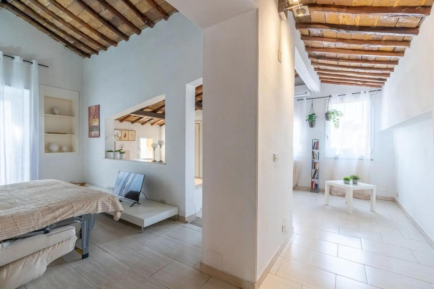 15 Min From Piazza Venezia Skyline Sanctuary In Trastevere Roma Exterior foto