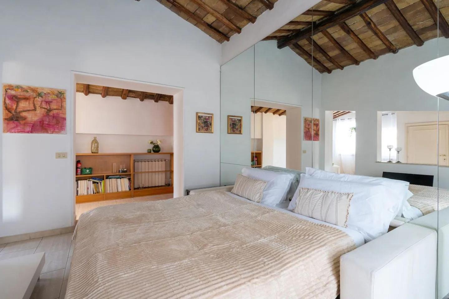 15 Min From Piazza Venezia Skyline Sanctuary In Trastevere Roma Exterior foto