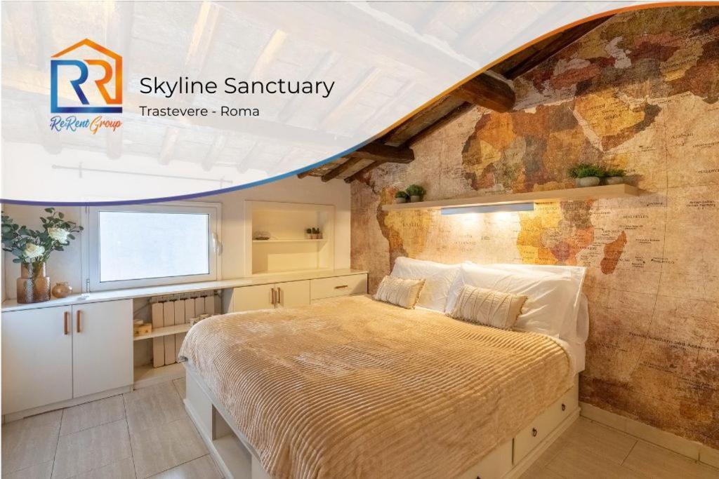 15 Min From Piazza Venezia Skyline Sanctuary In Trastevere Roma Exterior foto
